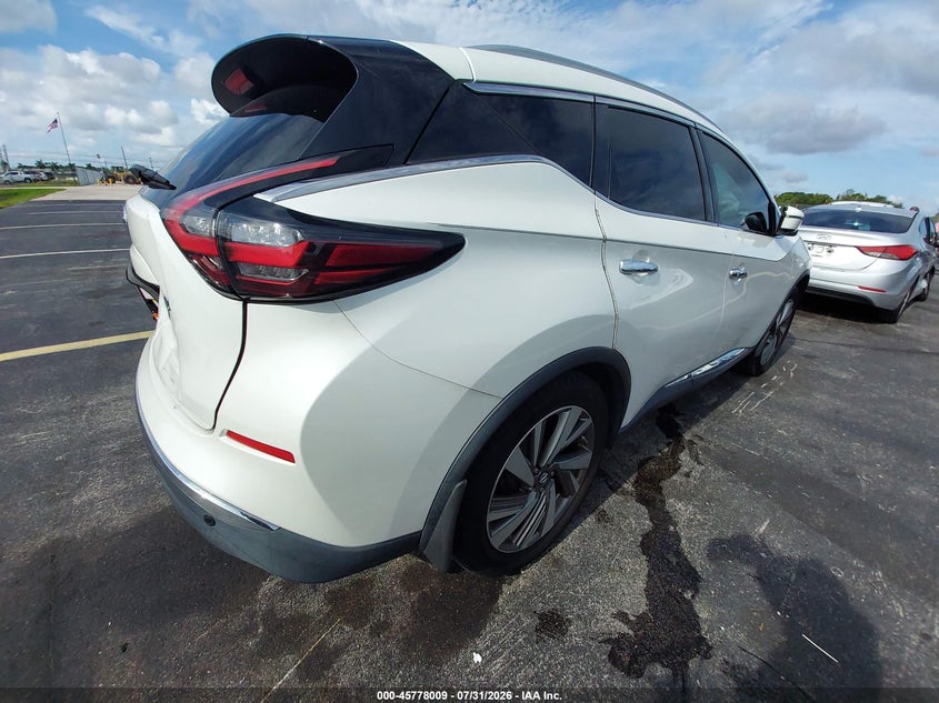 Vin: 5n1az2mjxkn105008, lot: 46276789, nissan murano sl 20194