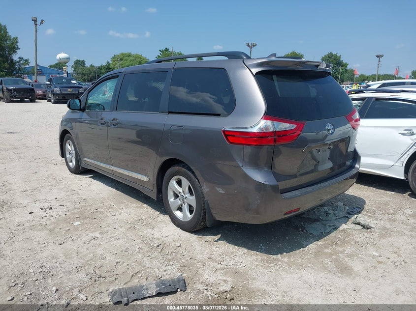 Vin: 5tdkz3dc3js956754, lot: 46276815, toyota sienna le 8 passenger 20183