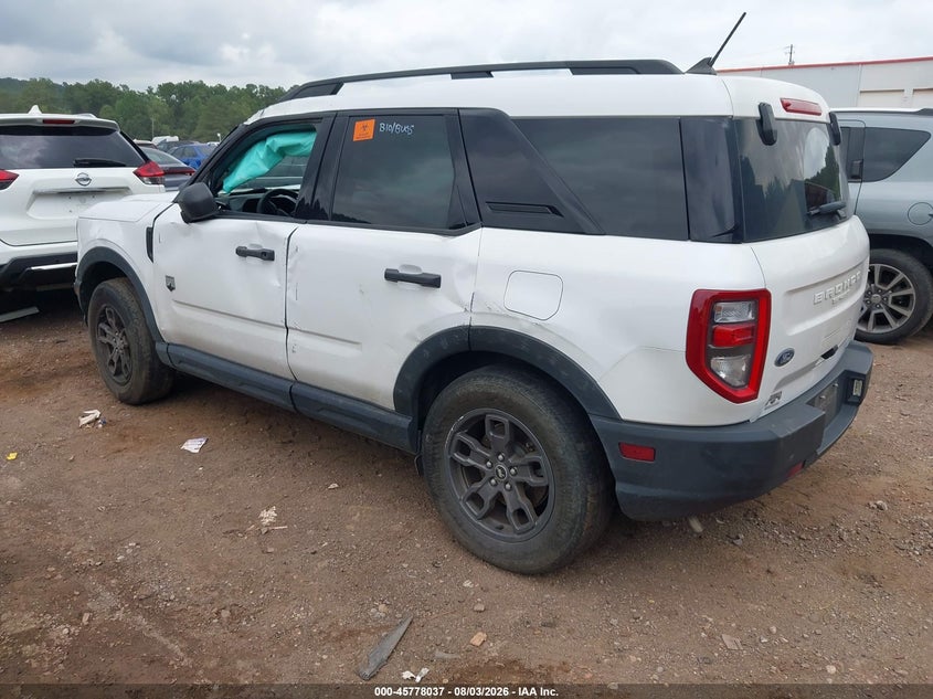 Vin: 3fmcr9b63rre57967, lot: 46276817, ford bronco sport big bend 20243