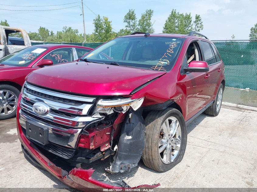 Vin: 2fmdk4jc8dba01151, lot: 46276821, ford edge sel 20132