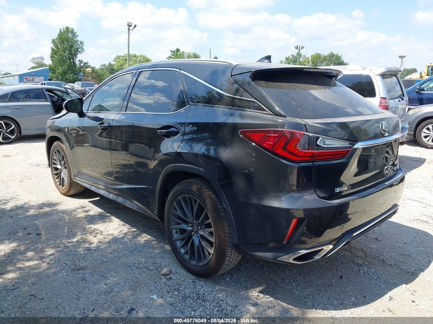 Vin: 2t2bzmca0hc083906, lot: 46276829, lexus rx 350 f sport 20173