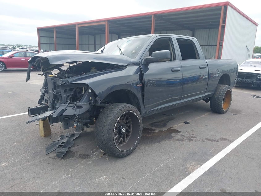 Vin: 1c6rr7tt0js169590, lot: 46276849, ram 1500 big horn  4x4 6'4 box 20182