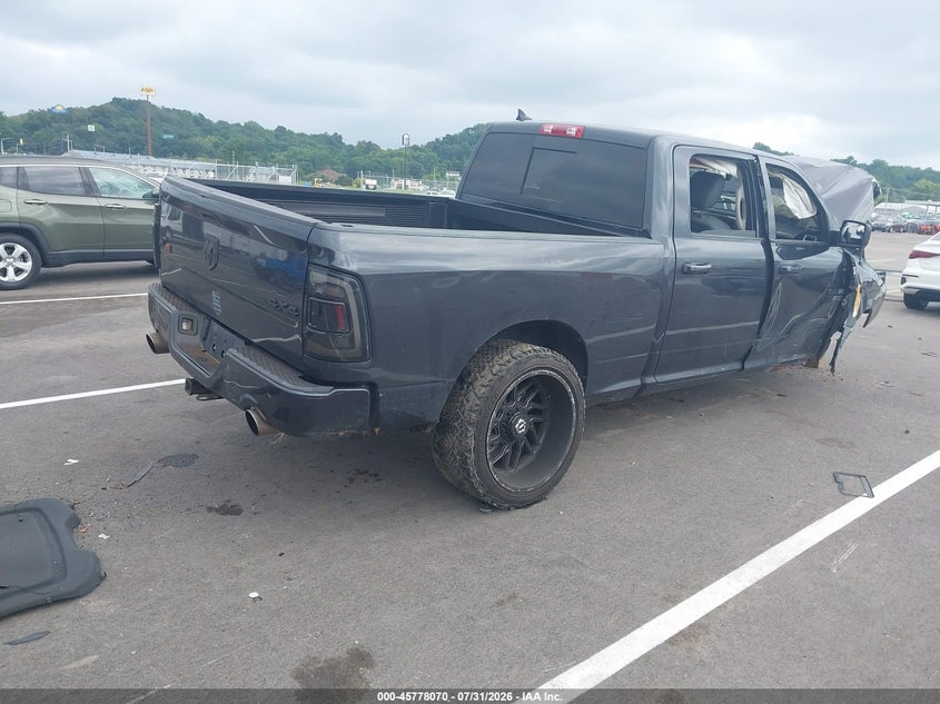 Vin: 1c6rr7tt0js169590, lot: 46276849, ram 1500 big horn  4x4 6'4 box 20184