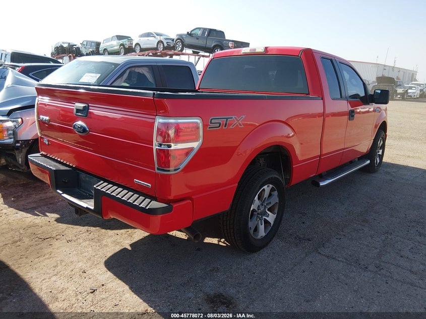 Vin: 1ftex1cm2efc52388, lot: 46276852, ford f-150 stx 20144