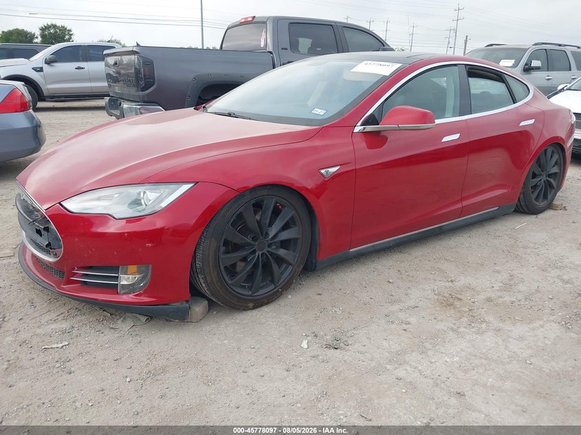 2013 TESLA MODEL S auction photo 2