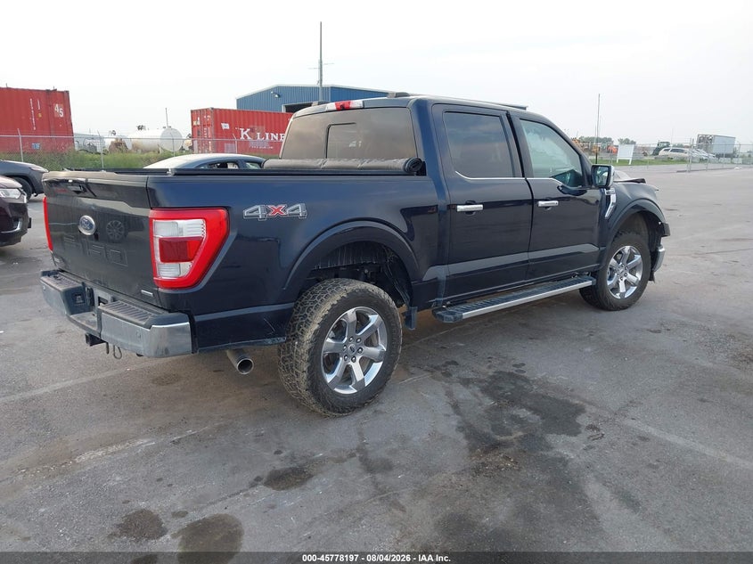 Vin: 1ftfw1e87nkf23508, lot: 46276977, ford f-150 lariat 20224