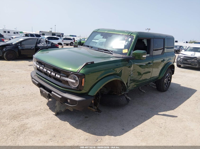 Vin: 1fmee8bp5slb41272, lot: 46276996, ford bronco outer banks 20252