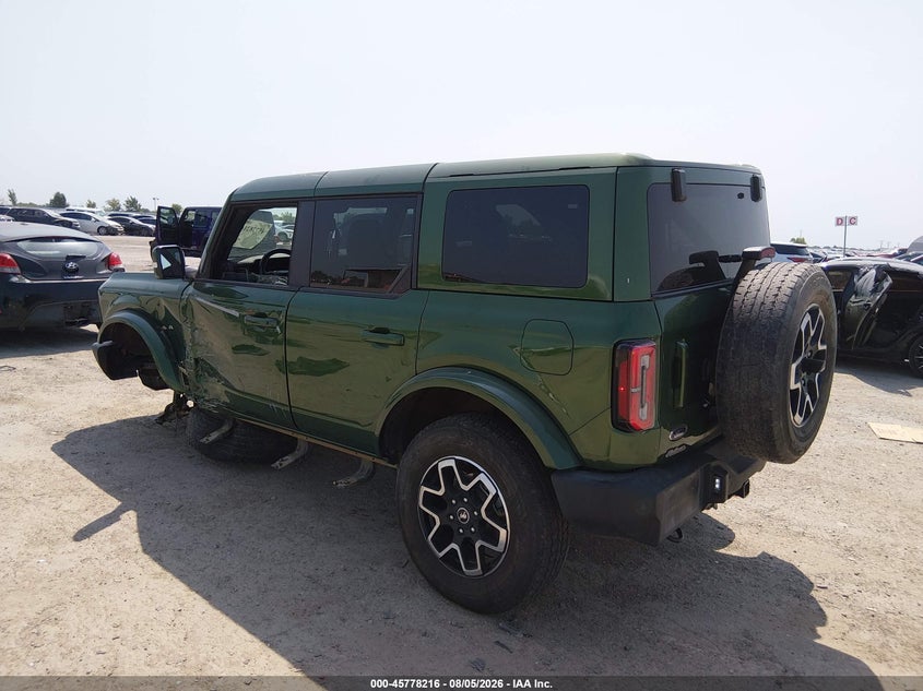 Vin: 1fmee8bp5slb41272, lot: 46276996, ford bronco outer banks 20253