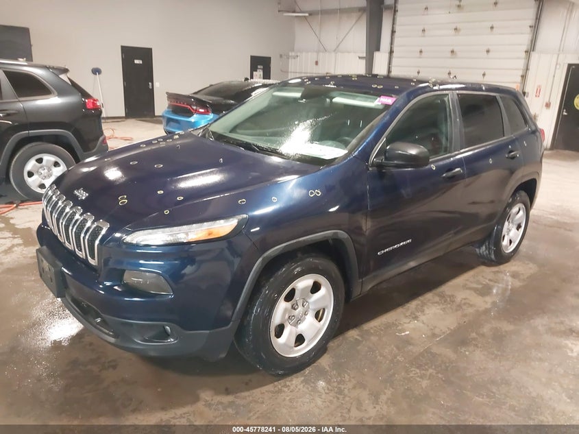 2016 Jeep Cherokee, Град, IAAI, VIN 1C4PJMAB5GW313863 — фото 2