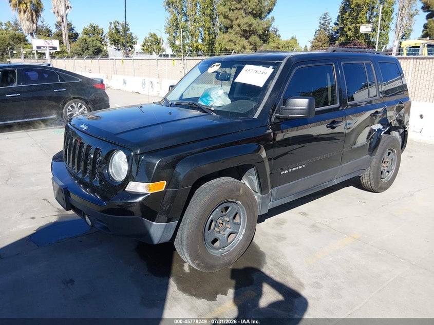 Vin: 1c4njrbb9fd155654, lot: 46277029, jeep patriot sport 20152