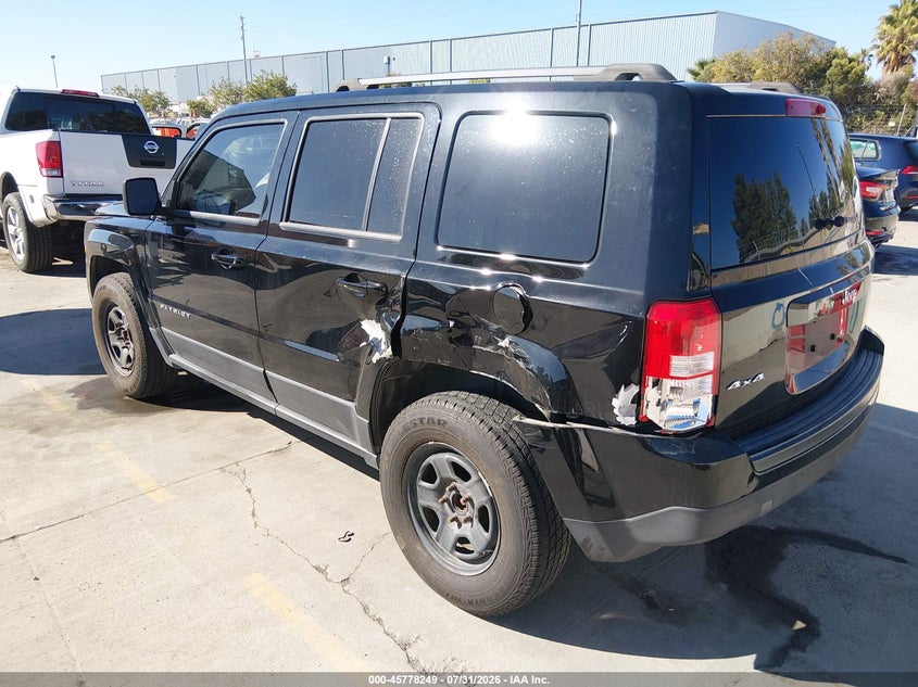 Vin: 1c4njrbb9fd155654, lot: 46277029, jeep patriot sport 20153