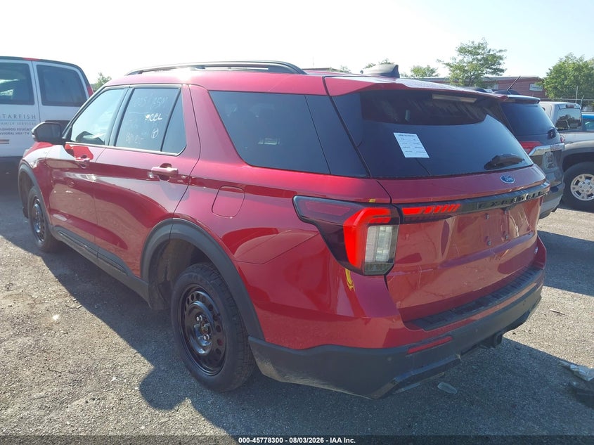 Vin: 1fmuk8kh7sgb65997, lot: 46277080, ford explorer st-line 20253