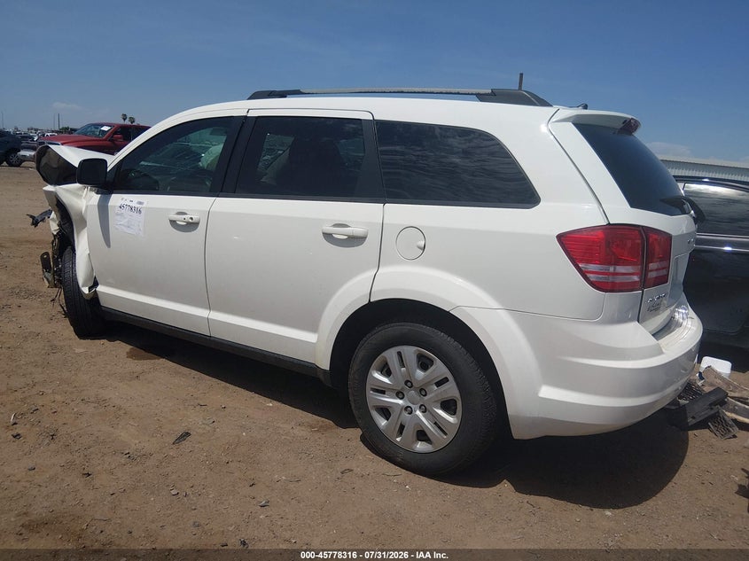 Vin: 3c4pdcab3ht706740, lot: 46277096, dodge journey se 20173