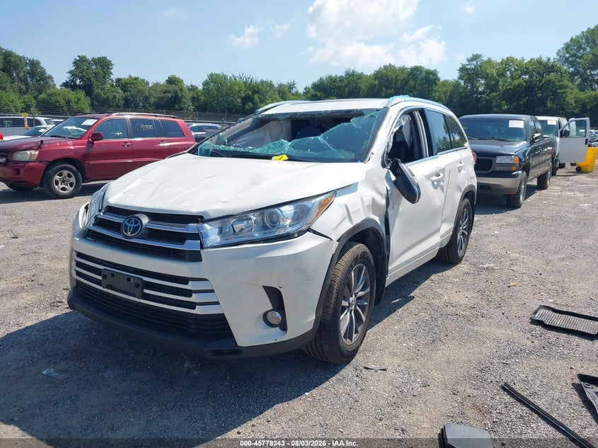 Vin: 5tdjzrfh0js556707, lot: 46277123, toyota highlander xle 20182