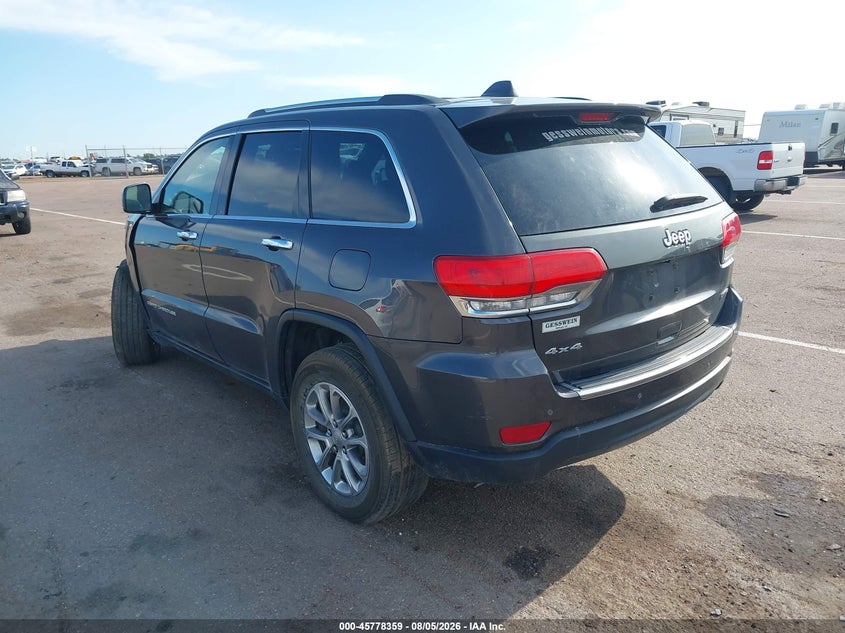 Vin: 1c4rjfbgxfc157592, lot: 46277139, jeep grand cherokee limited 20153