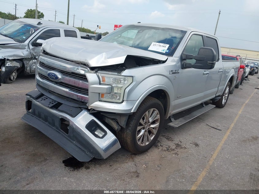 Vin: 1ftfw1eg9gfb22755, lot: 46277168, ford f-150 lariat 20162