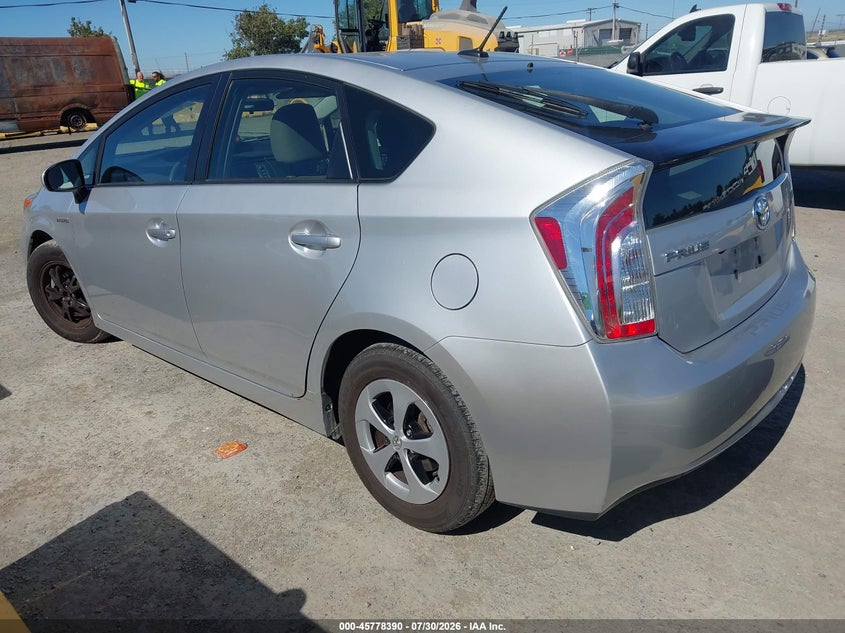 Vin: jtdkn3duxe0392131, lot: 46277170, toyota prius three 20143