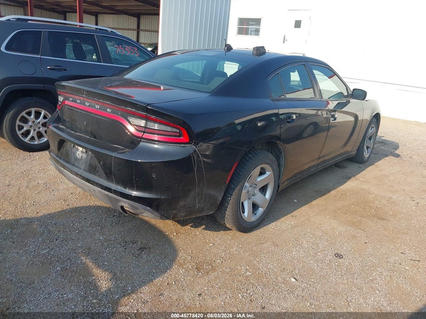 Vin: 2c3cdxat8kh653357, lot: 46277200, dodge charger police rwd 20194