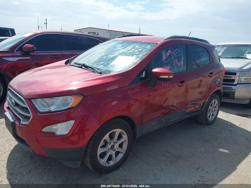 Vin: maj3s2ge1mc408893, lot: 46277209, ford ecosport se 20212