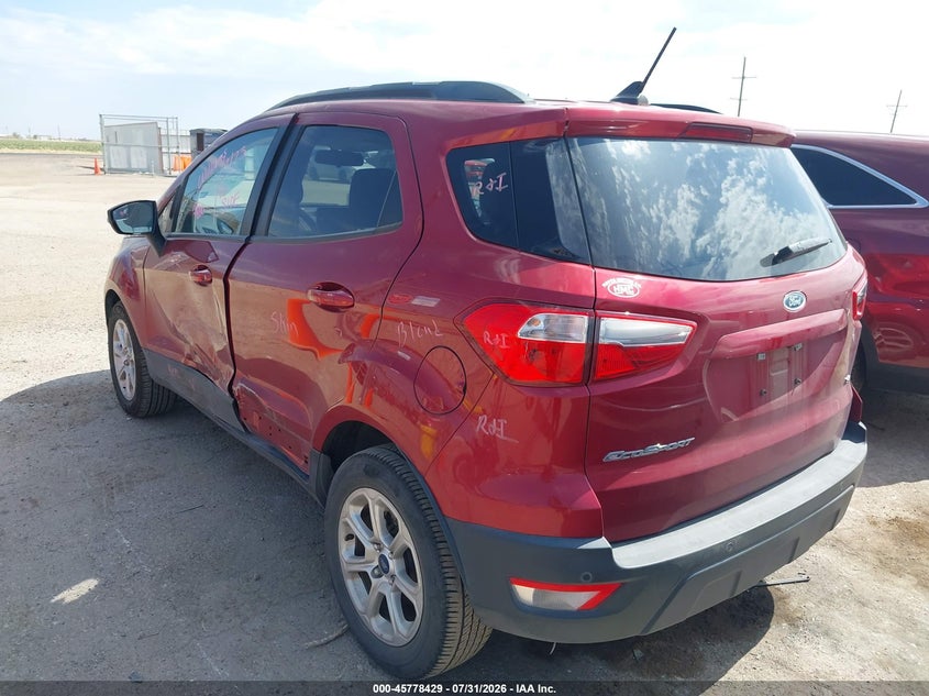 Vin: maj3s2ge1mc408893, lot: 46277209, ford ecosport se 20213