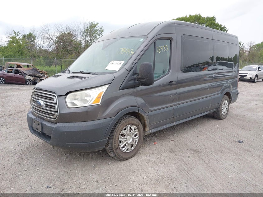 Vin: 1fbax2cm7hkb15029, lot: 46277213, ford transit-350 xlt 20172