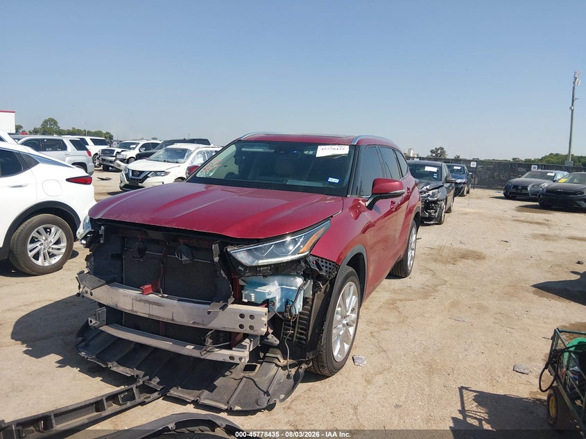 Vin: 5tdkdrah2ps005200, lot: 46277215, toyota highlander limited 20232
