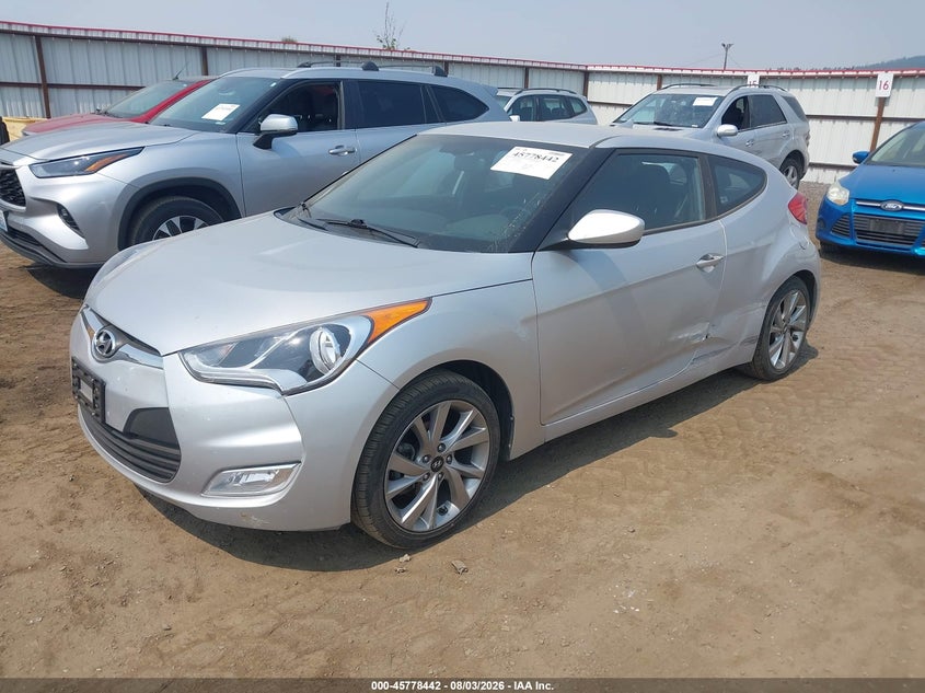 Vin: kmhtc6adxhu309340, lot: 46277222, hyundai veloster 20172