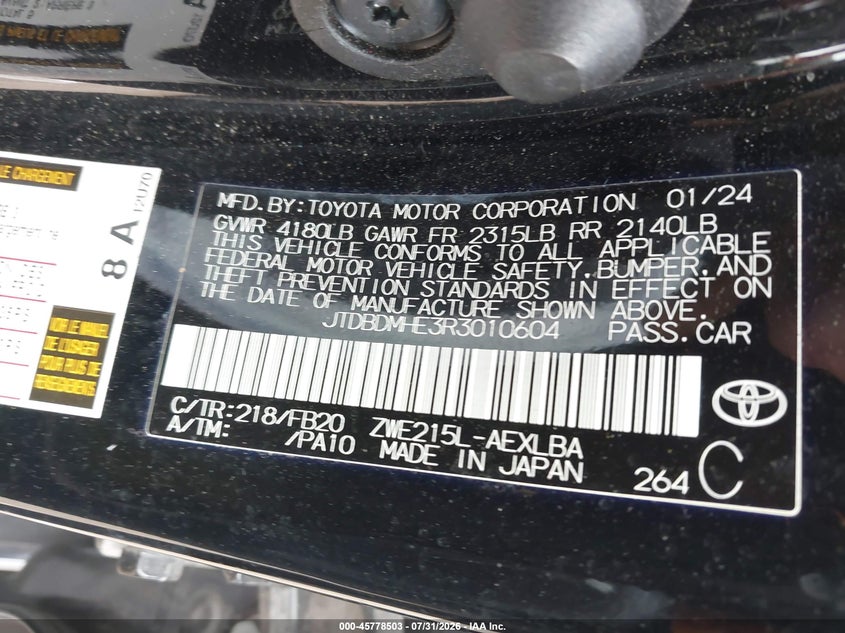 TOYOTA COROLLA - zdjęcie 9