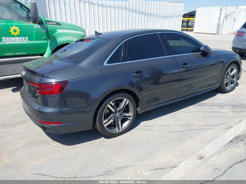 Vin: wauenaf48jn017976, lot: 46277303, audi a4 2.0t premium/2.0t tech premium 20184