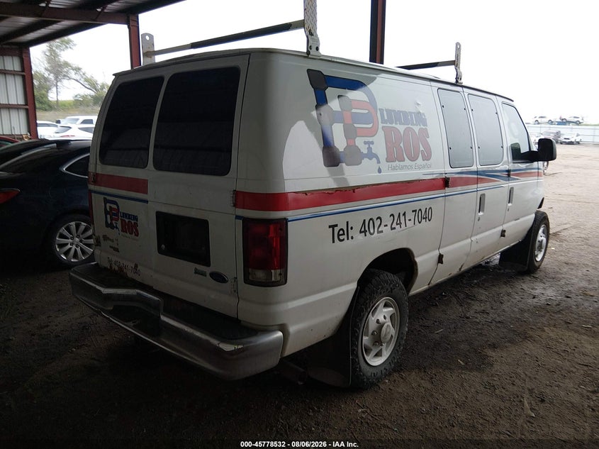 Vin: 1ftne2el8eda25234, lot: 46277312, ford e-250 commercial 20144