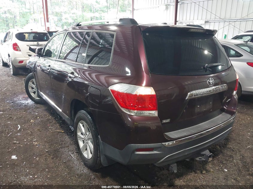 Vin: 5tddk3eh9ds248732, lot: 46277331, toyota highlander limited v6 20133