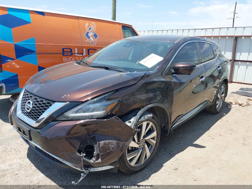 Vin: 5n1az2cs3mc110513, lot: 46277342, nissan murano sl intelligent awd 20212