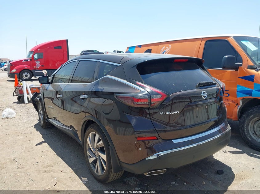 Vin: 5n1az2cs3mc110513, lot: 46277342, nissan murano sl intelligent awd 20213