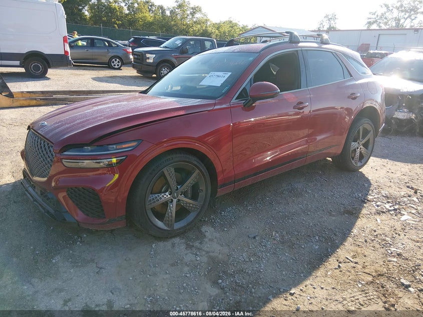 Vin: kmumadtb8pu123483, lot: 46277396, genesis gv70 2.5t awd 20232