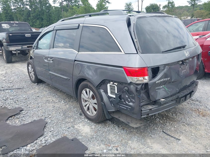 Vin: 5fnrl5h6xfb043968, lot: 46277421, honda odyssey ex-l 20153