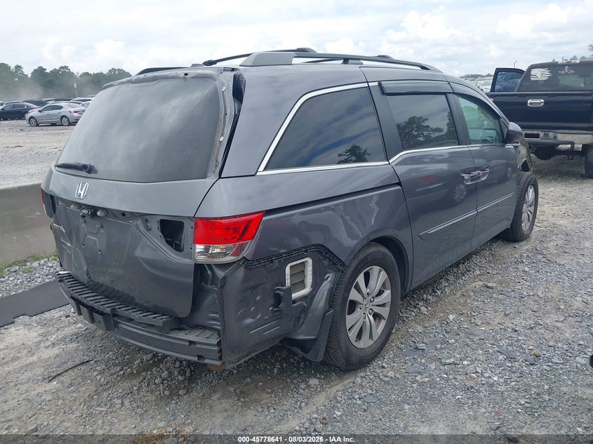 Vin: 5fnrl5h6xfb043968, lot: 46277421, honda odyssey ex-l 20154