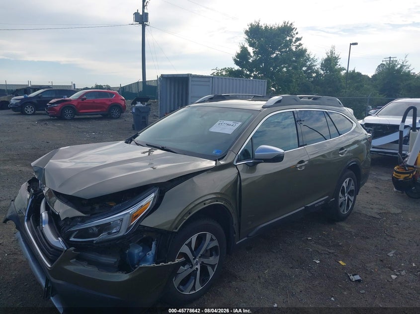 Vin: 4s4btapc9l3185542, lot: 46277422, subaru outback touring 20202