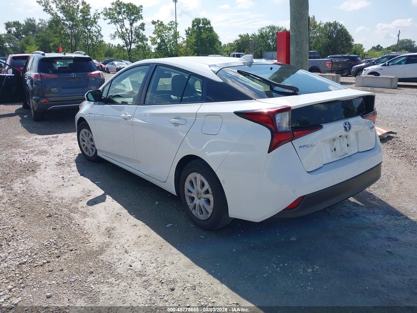 Vin: jtdkamfu0m3144708, lot: 46277435, toyota prius le 20213
