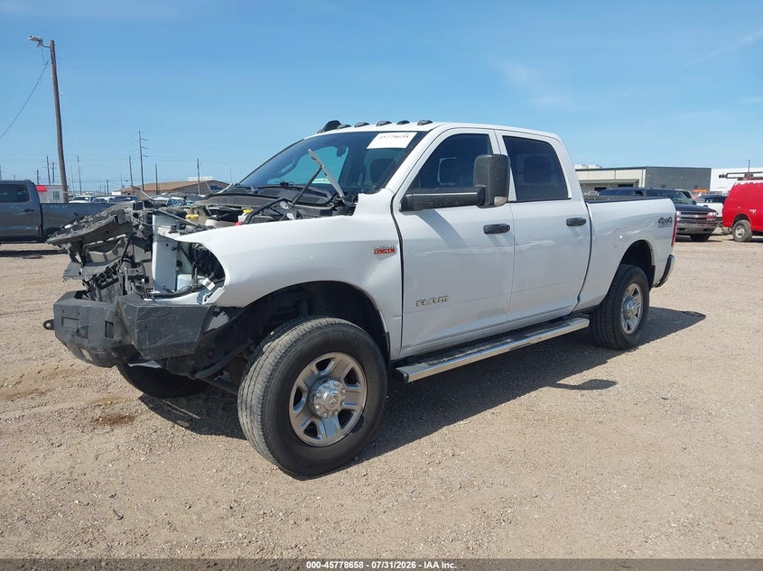 Vin: 3c6ur5cj5mg612051, lot: 46277438, ram 2500 tradesman  4x4 6'4 box 20212