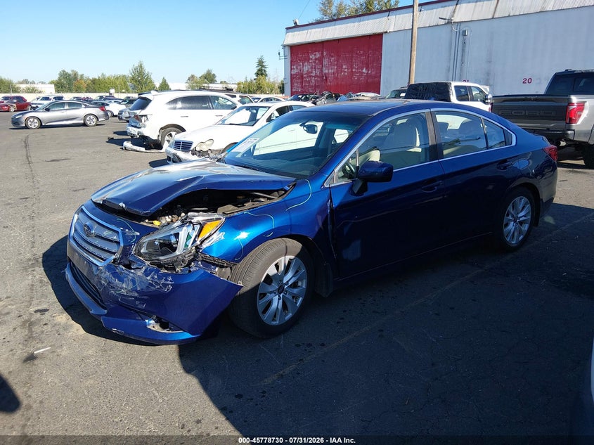 Vin: 4s3bnad60g3042479, lot: 46277510, subaru legacy 2.5i premium 20162