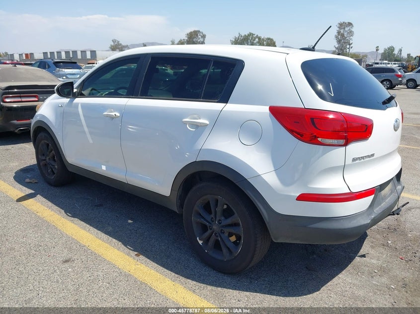 Vin: kndpbcac4e7618116, lot: 46277567, kia sportage lx 20143