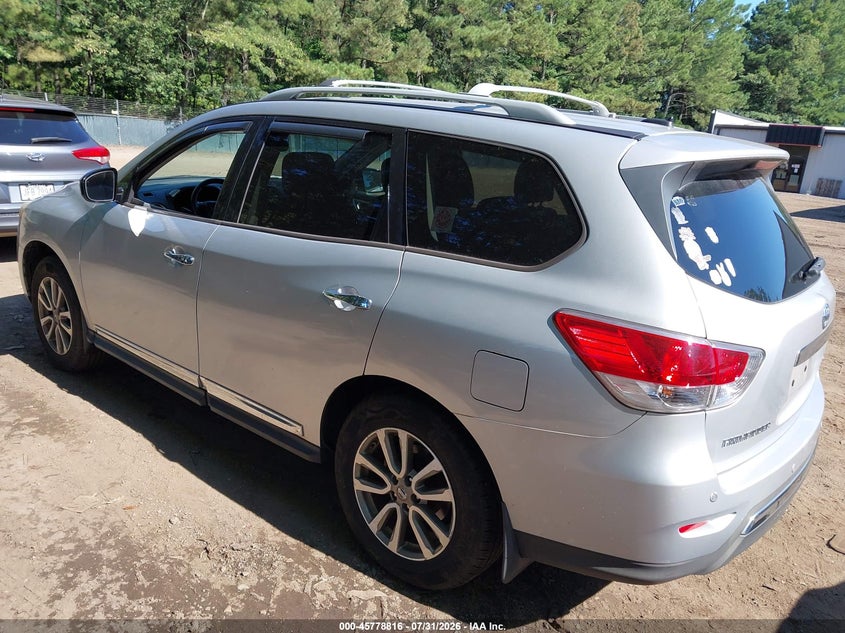 Vin: 5n1ar2mm3dc628217, lot: 46277596, nissan pathfinder sl 20133