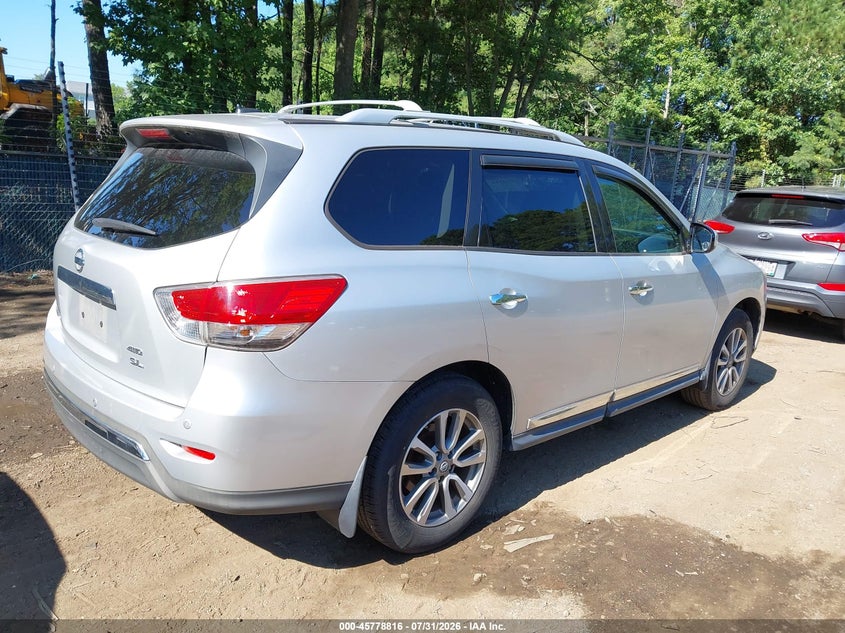 Vin: 5n1ar2mm3dc628217, lot: 46277596, nissan pathfinder sl 20134