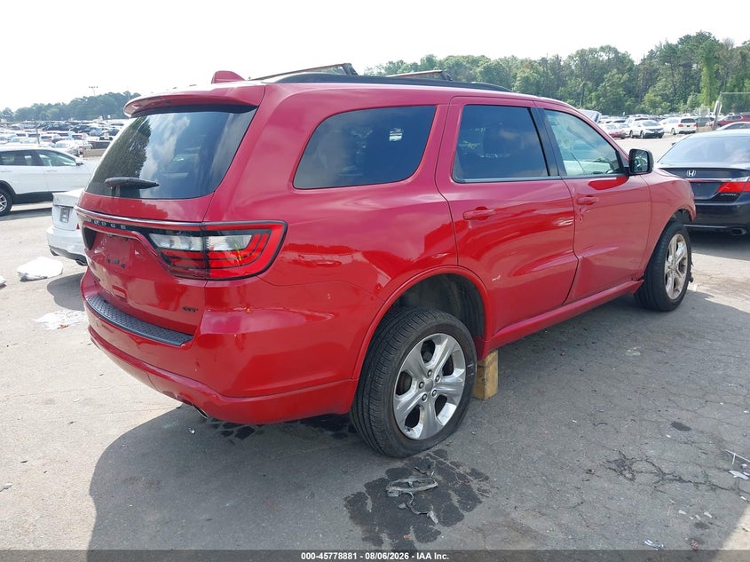 Vin: 1c4rdjdg7jc486508, lot: 46277661, dodge durango gt awd 20184