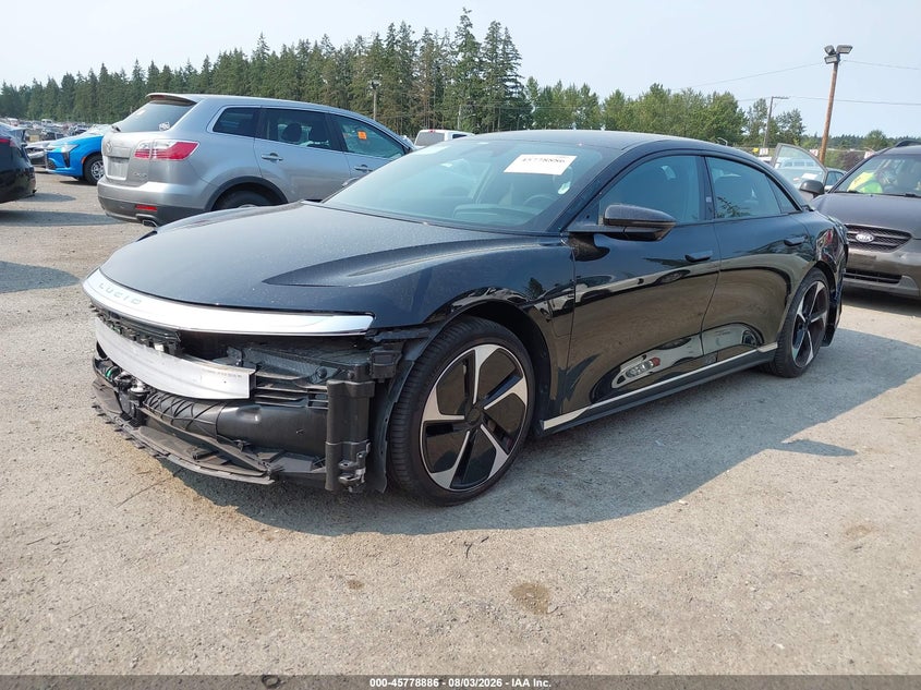 Vin: 50ea1tea2pa001915, lot: 46277666, lucid air touring 20232