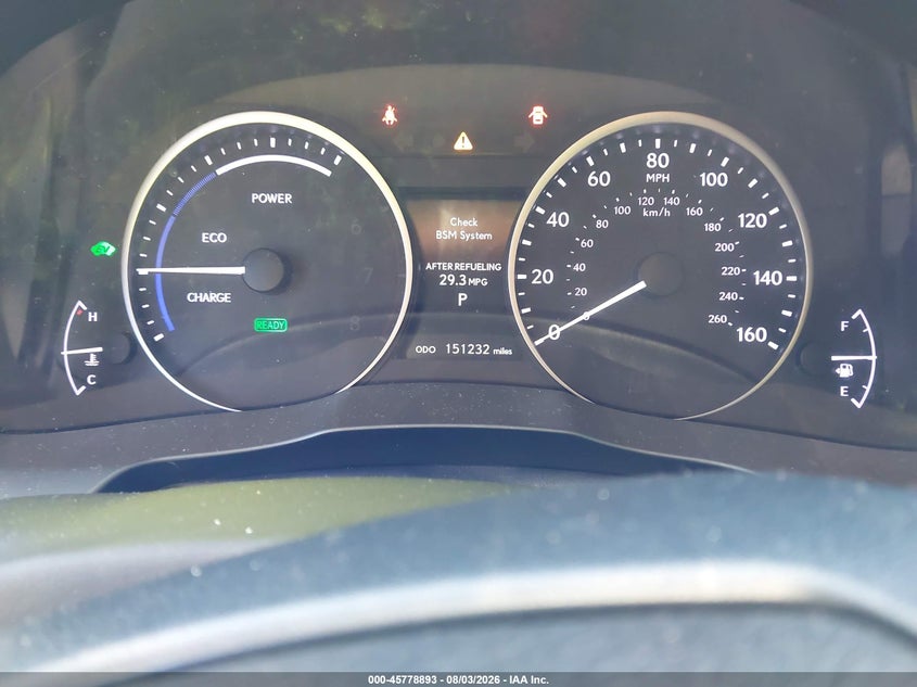 2013 LEXUS ES 300H auction photo 7