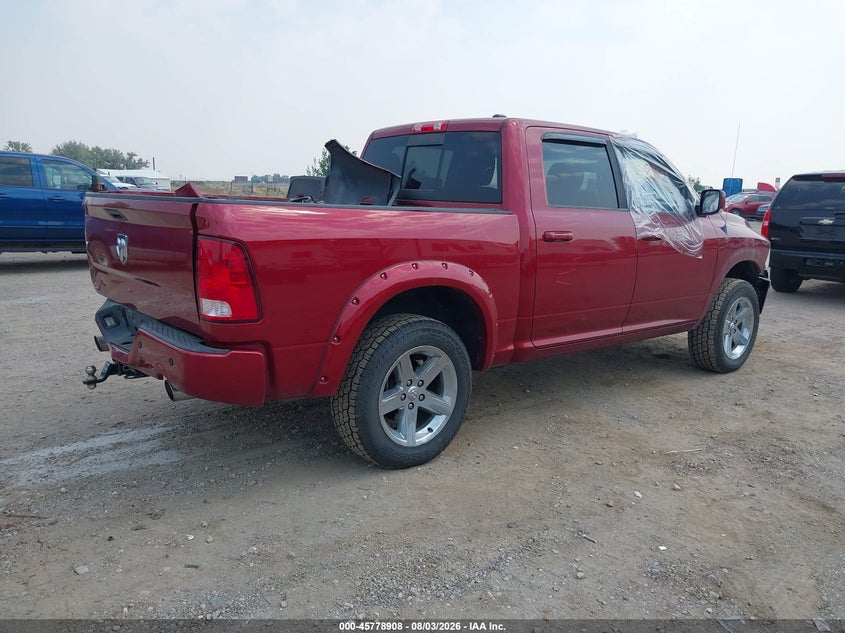 Vin: 1c6rd7mt8cs195824, lot: 46277688, ram 1500 sport 20124