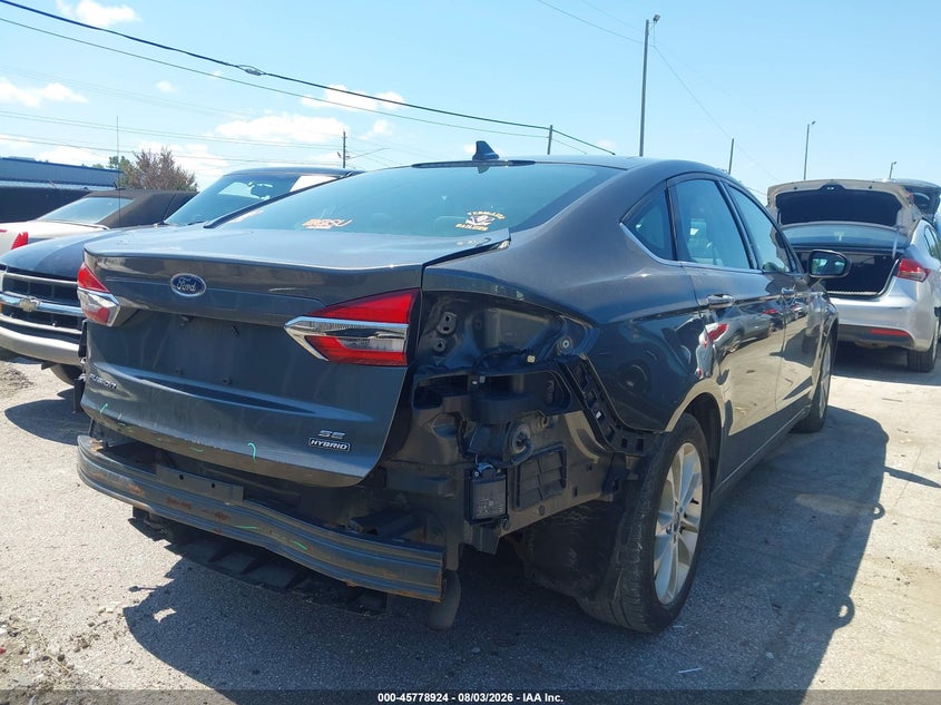 Vin: 3fa6p0lu2lr123426, lot: 46277704, ford fusion hybrid se 20204