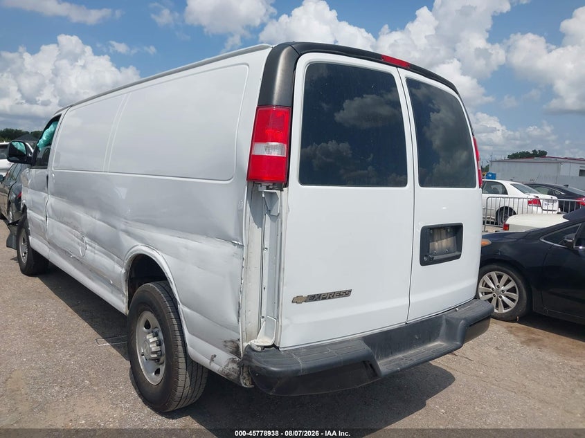 Vin: 1gcwgbfp7m1221150, lot: 46277717, chevrolet express cargo rwd 2500 extended wheelbase wt 20213
