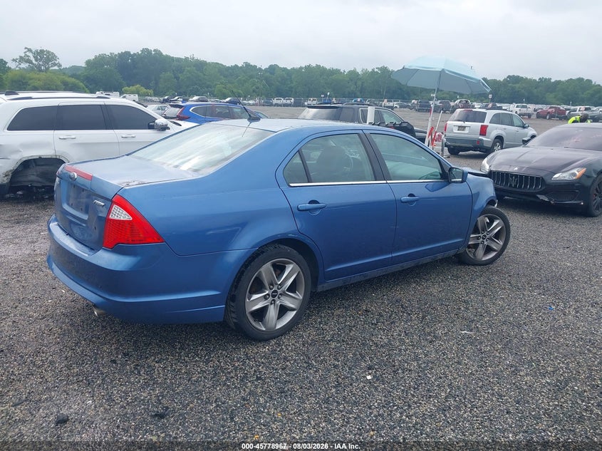 Vin: 3fahp0kc7ar105115, lot: 46277747, ford fusion sport 20104